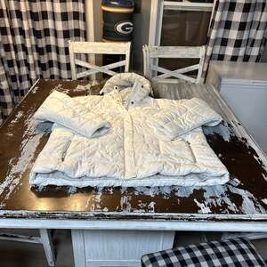 Columbia Sportswear Women's 3X White Discovery Peak III Omni-Heat Hooded Puffer